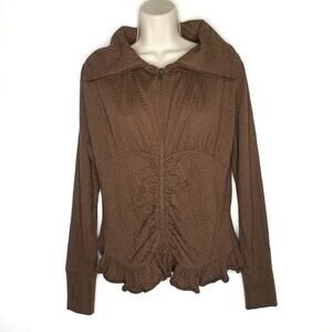 Matilda Jane Stealth Jacket Brown Full Zip S